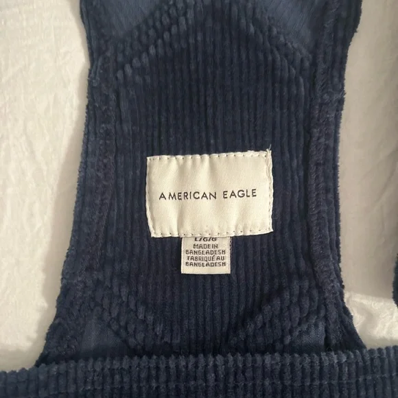 Navy Corduroy Overalls - Picture 3 of 3
